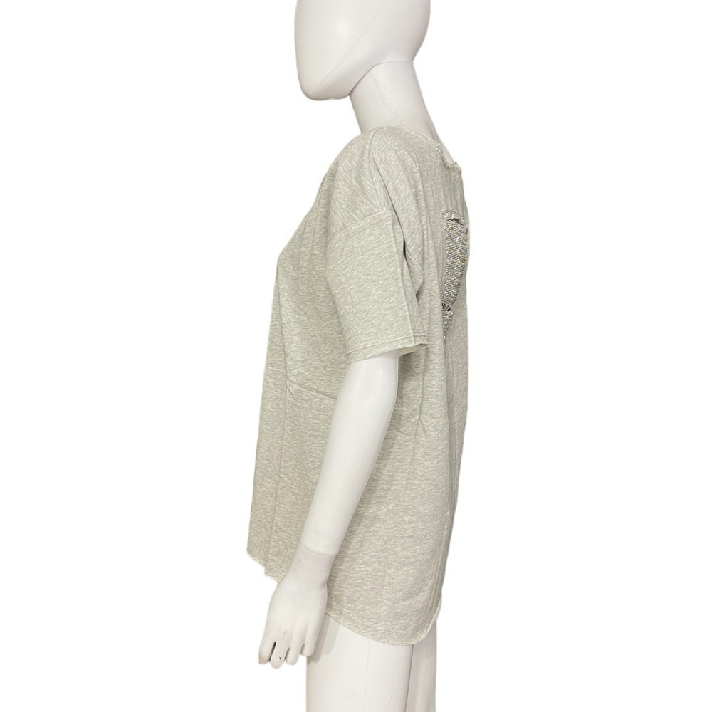 AMT Gray Rhinestone Bling Back Top
New - Picture 4 of 7